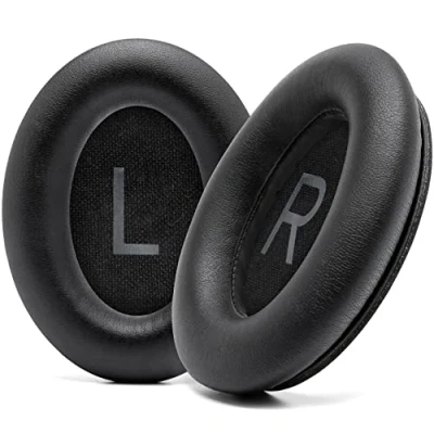 Immagine di WC PadZ QC45 Cuscinetti auricolari per Bose QuietComfort 45 / Se/QuietComfort Wireless, realizzati da Wicked Cushions Cuscino extra spesso Black