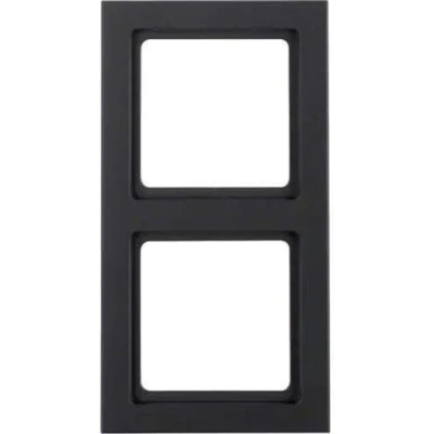 Immagine di Hager Q.3 Cornice 2 moduli Antracite e velluto