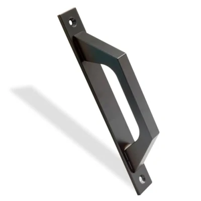 Immagine di Amig Maniglia per Porta Scorrevole Realizzato in alluminio Piatto Rettangolare Porte di passaggio o scorrevoli 198x25x40 mm Include viti Nero