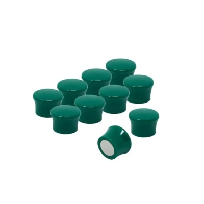 Immagine di Piccoli Magneti Della Scheda Di Memo Verde Ad Alta Potenza Per Frigorifero, Lavagna, Tabellone, Mobile In Archiviazione Confezione 10