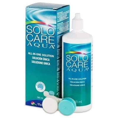 Immagine di SoloCare Aqua 1 x 360 ml, soluzione con contenitore per lenti MicroBlock