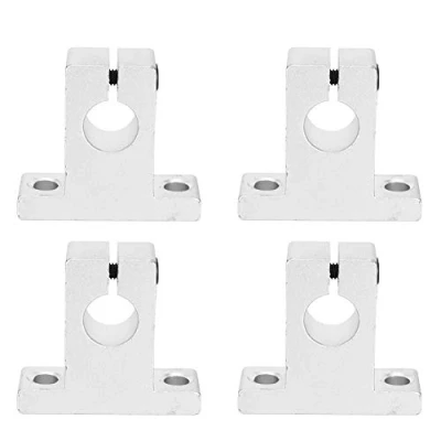 Immagine di 4 pezzi SK12 guida di serraggio per a movimento lineare Supporto albero diametro 12 mm, staffa in lega alluminio Hardware fissaggio Accessorio binario Strumento indus
