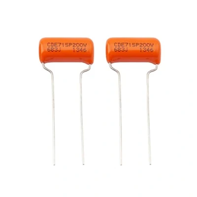 Immagine di CDE Sprague Orange Drop Condensatori Tono Polipropilene.068uF 715P 683J 200V per Chitarra/Basso (Set di 2）