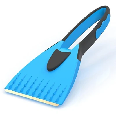 Immagine di AUPROTEC Raschietto per Ghiaccio 2K con Lama di Ottone e Manico Morbido Integrato Colore: Blu