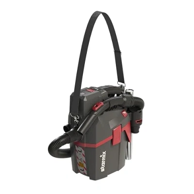 Immagine di Starmix aspirapolvere a batteria secco Smart l 18 V industriale classe con tracolla flessibile e mobile senza CAS contenitore da 6 2,8 m tubo di