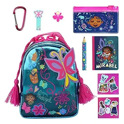 Immagine di Cefa Toys Real Littles Mini zaino da collezione con 6 accessori di cancelleria. Adatto per bambini a partire dai anni. Colore multicolore, 10 x 5,7 11,5 cm
