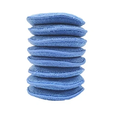 Immagine di Polyte cuscinetti in microfibra per applicazione cera blu 13 cm 8 pezzi