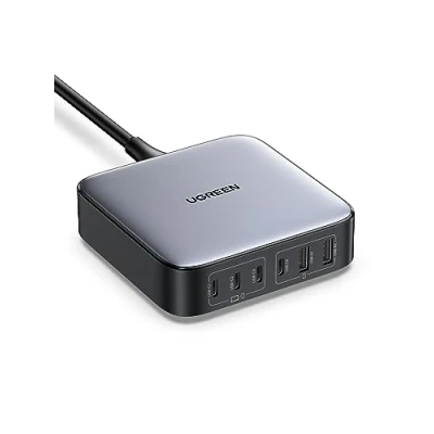 Immagine di UGREEN Nexode 200W Caricabatterie USB C, Alimentatore 4X Chips con Porte 4 C e 2 A, Caricatore Multiplo Compatibile MacBook Pro/Air M3, iPhone 16, iPad Pro, Galaxy S24 S23 S22, Tablet