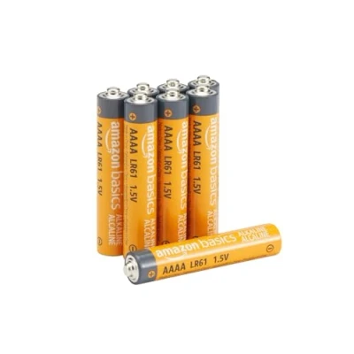 Immagine di Amazon Basics Batterie alcaline AAAA, 1.5 volt, per uso quotidiano, confezione da 8 (l’aspetto potrebbe variare dall’immagine)