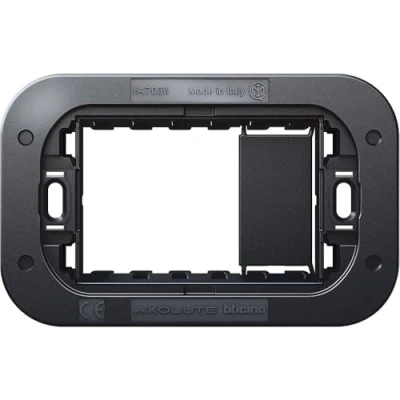 Immagine di Bticino Supporto Axolutelute Air con 3 Moduli, Nero