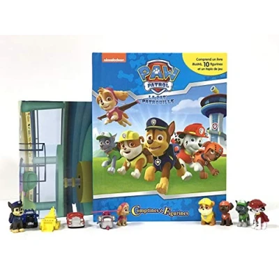 Immagine di Phidal Nickelodeon La Paw Patrol Pat Patrouille Comptines et Figurines, Multicolore, 9782764345580