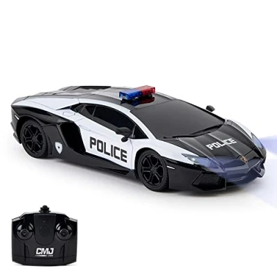 Immagine di Lamborghini Aventador Telecomando con licenza ufficiale per bambini luci funzionanti, modello RC auto 1:24, 27 MHz, LP700 4