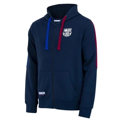 Immagine di Giacca Felpa con cappuccio da uomo Barça Collezione ufficiale FC Barcelona Calcio Taglia M