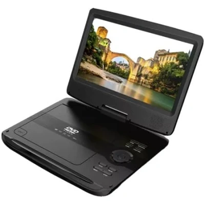 Immagine di Denver MT 1097 Lettore DVD portatile 25.4 cm 10 pollici ERP: C (A G) Funzionamento a batteria, incl. Cavo di collegamento auto 12 V Nero