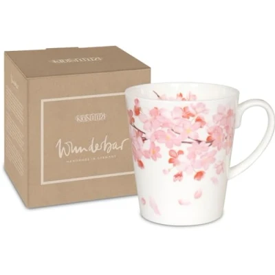 Immagine di tazza Könitz Meravigliosi fiori di ciliegio, tazza, da caffè in bone China, colorata 600 ml