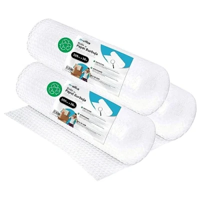 Immagine di rotolo di bolle in plastica, riciclato, per imballaggio, plastica a traslochi, imballaggi e scatole, imballaggio · m office (100 x 10 m, 3 pezzi)