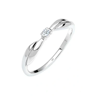 Immagine di Elli DIAMONDS Anello Donne di Fidanzamento con Diamante (0,03 ct.) in Argento Sterling 925