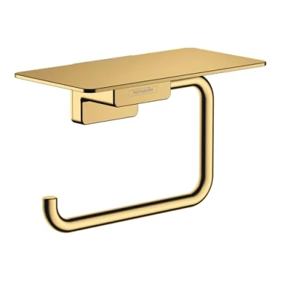 Immagine di hansgrohe AddStoris Porta rotolo con mensola, bronzo satinato, 41772140
