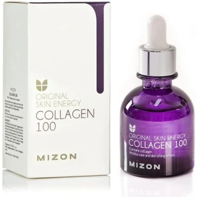 Immagine di [Mizon] Collagen 100 (30ml) Siero al collagene, trattamento intensivo per rughe, linee sottili e tutti i segni dell&#039;invecchiamento, facilmente assorbibile con ingredienti naturali, cosmetico coreano