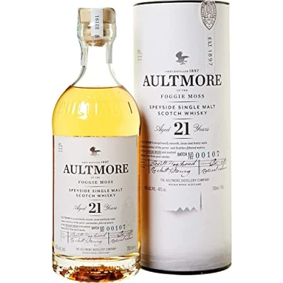 Immagine di Aultmore Scotch Whisky Single Malt, Speyside 21 Anni, Gusto persistente e rotondo 70 cl