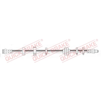 Immagine di QUICK BRAKE 32.953 Tubi Freno 387mm M10x1 con filettatura interna, esterna ALFA ROMEO: 145, 146, FIAT: Tipo Hatchback, BRAVO 1