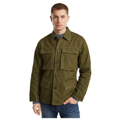 Immagine di G STAR RAW Maglia Oversize a 4 Pezzi Giacca Field, Verde (Shadow Olive GD D25207 D752 D033), L Uomo