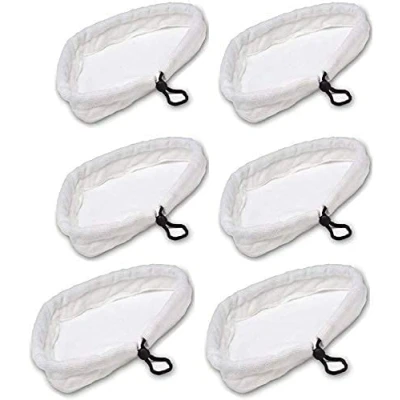 Immagine di MALAYAS 6 Pezzi Panni Universali Scopa a Vapore Lavabile Pulizia Pad Cover per Vax S1S2 H20X5 S302 S001 Steam Mop/Universale in Microfibra Triangolare pulitore