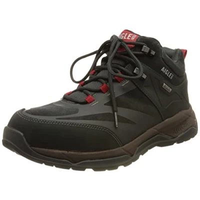 Immagine di Aigle Palka MTD Stivaletti stringati, Uomo, Taglia: 41, Anthracite Pelle / sintetico