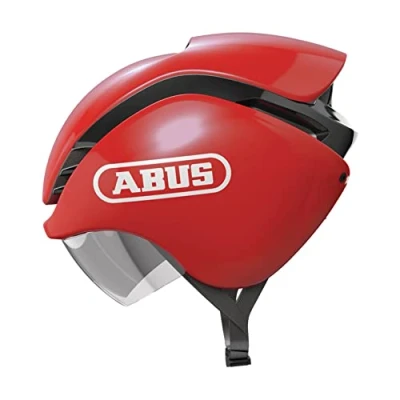 Immagine di Abus Casco per gare a cronometro GameChanger Tri triatleti e ciclisti su strada aerodinamica tempi migliori uomo donna, Rosso (blaze Red)., S (51 55 cm)