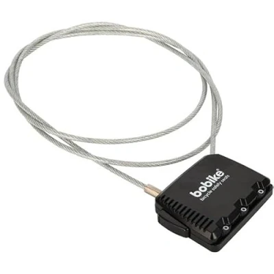 Immagine di BOBIKE 8015300206 MAXI lucchetto a combinazione per seggiolini ONE MAXI, GO e EXCLUSIVE &amp; TOUR PLUS colori Nero