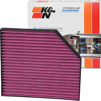 Immagine di K&amp;N Filters DVF5017 Filtro abitacolo al carbone attivo 279 35 quadrato AUDI: A4 B8 Avant, Q5, A5 Sportback, PORSCHE: Macan