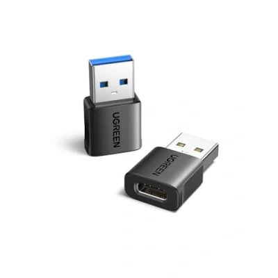 Immagine di UGREEN Adattatore USB a Tipo C 2 Pezzi 10Gbps Convertitore Maschio Femmina 3.2 Compatibile con iPhone 14 Plus Pro Max CarPlay MacBook iPad