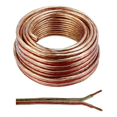 Immagine di Cavo per altoparlante, 2 x 4,00 mm2, 10 m, trasparente, CCA