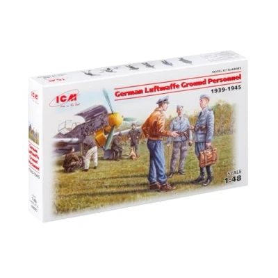 Immagine di ICM German Luftwaffe Ground Personnel (1939 1945) Aeronautica Tedesca, Aviazione Modellino, Multicolore, Small, ICM48085