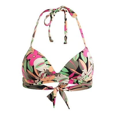Immagine di Roxy Printed Beach Classics Top bikini con collo halter da Donna