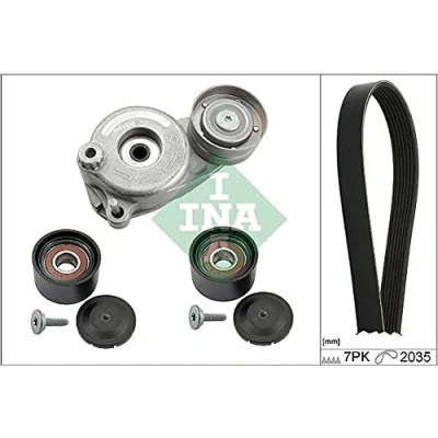 Immagine di INA 529 0050 10 Kit cinghie Poly V Controllare corsa libera generatore ed ev. sostituire MERCEDES BENZ: Classe ML, Sprinter 3.5 T Van, E Sedan
