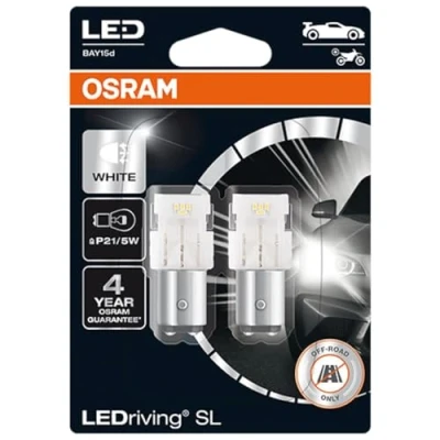 Immagine di Osram LEDriving® SL, ≜ P21/5W, bianco 6000K, lampade di segnalazione a LED, solo fuoristrada, non omologati ECE, doppio blister