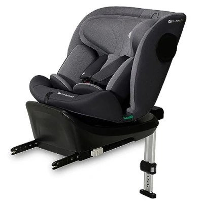 Immagine di Kinderkraft I 360 Seggiolino auto 0 36 kg, SIZE 40 150 cm, girevole, con Isofix Base, Reclinabile Posizione sdraiata, Poggiatesta regolabile, Gruppo 1 2 3, Gray