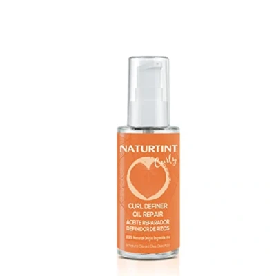 Immagine di Naturtint Olio Riparatore Curly Definizione dei Ricci. Nutre e Ripara Intensamente Trattamento Siero per Capelli Secchi Danneggiati Effetto Anti Crespo Con 9 Oli Naturali 50 ml.