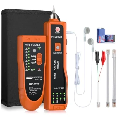 Immagine di Proster Tester di rete XQ 350 Cavo portatile Tracer con Auricolare Ad Alta Sensibilità Telefono Wire Tracker per LAN Ethernet BNC RJ45 RJ11
