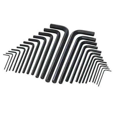 Immagine di Silverline, Set chiavi esagonali extra lunghe, metriche e in pollici HK25L, 25 pz.