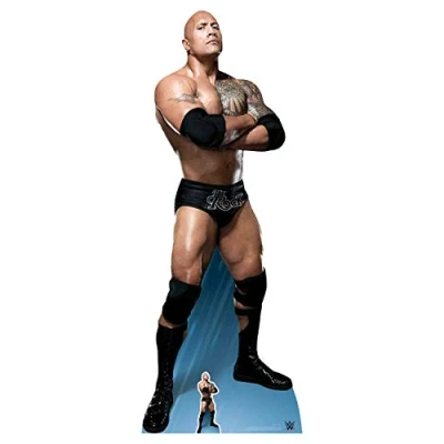 Immagine di STAR CUTOUTS The Rock Arms Piegato Ti Piace la Torta Dwayne Johnson Sagoma in Cartone, Multicolore, 195 x 74 cm
