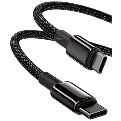 Immagine di Baseus Cavo USB C a Ricarica Rapida 100W, 3 Metri Cavetto Type con PD 3.0, PPS, QC 5.0/4.0+, Tipo per MacBook Air/Pro, iPad Pro 12.9/11/Air/Mini, Samsung Galaxy S22/21/20, Huawei