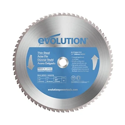 Immagine di Evolution (T355TCT 90CS) 355 mm Lama per taglio di acciaio sottile metallo con punta in carburo che pratica non genera surriscaldamento, ronzii o scintille