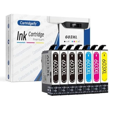 Immagine di Cartridgeify 603 XL Compatibile con Epson 603XL Cartucce d&#039;inchiostro Multipack, per Expression Home XP 2100 2105 3100 3105 4100 4105, Workforce WF 2810 2830 2835 2850