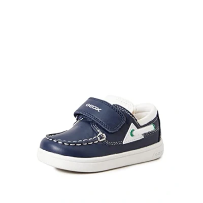 Immagine di Geox B Djrock Sneakers basse per bambini, Taglia: 23, Navy white Pelle e tessuto