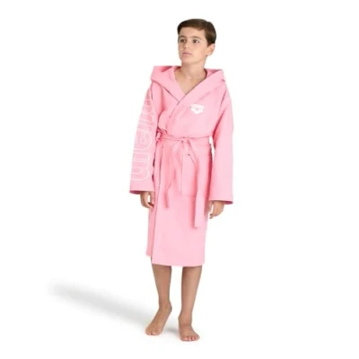 Immagine di arena Zeal Plus Junior Accappatoio Bambino e Bambina in Microfibra, Microfibra con Cappuccio Tasche, Unisex ad Asciugatura Rapida, Comodo Leggero