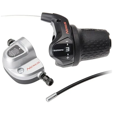 Immagine di Shimano Unisex Interruttore a manopola girevole Nexus, argento, nero, taglia unica
