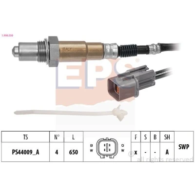 Immagine di EPS 1.998.550 Sonda lambda con materiale di fissaggio riscaldato, planare, Filettatura prelubrificata KIA: Ceed III Sportswagon