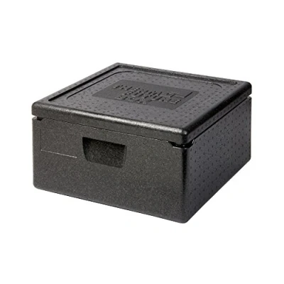 Immagine di Thermo Future Box Quadratische Thermobx Kühlbox Contenitore Coperchio, Scatola Termica in EPP (Polipropilene espanso), Nero, 21 l